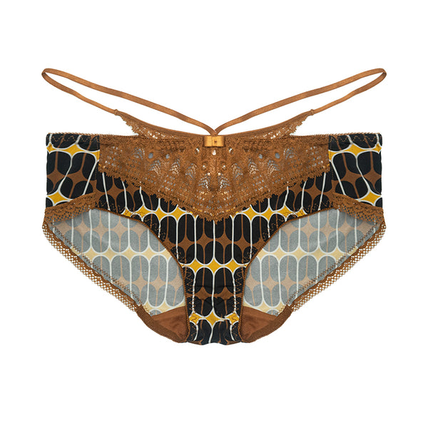 AERENEY sexy strapless thin flat corner pants