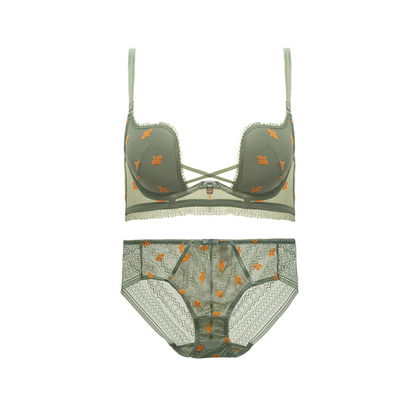 AERENEY Summer Thin Sexy Anti-sagging Bra Set