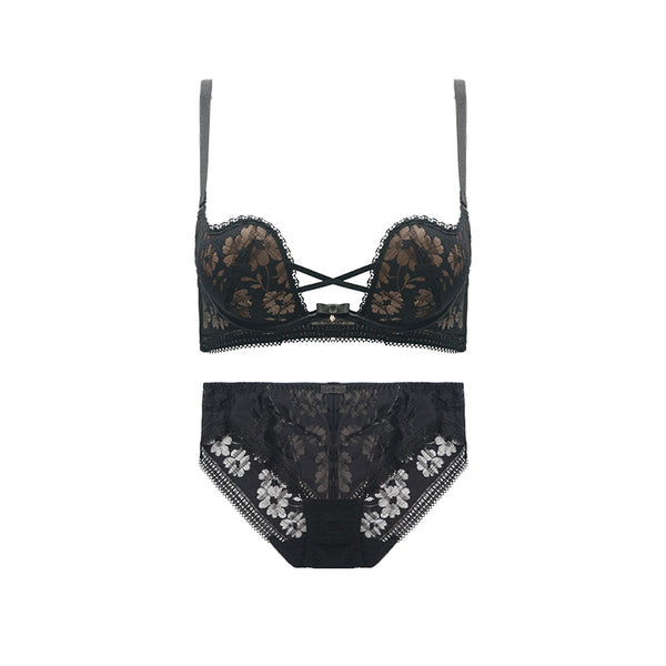 AERENEY Lace Sexy Bra Set Spring