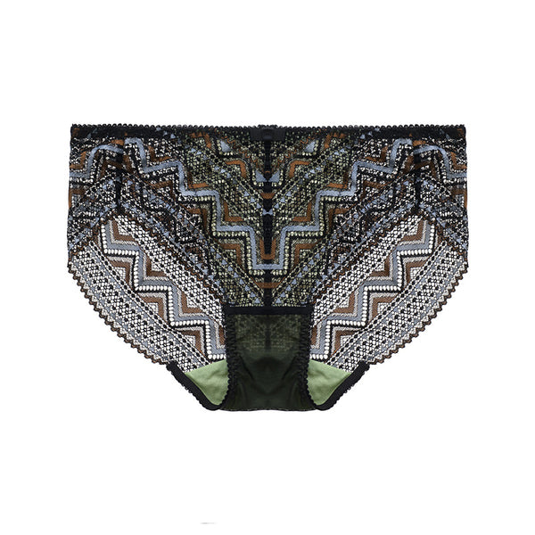 AERENEY Lace Sexy Pure Cotton Modal Bottom Flat Corner Pants