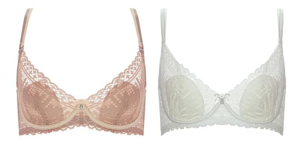 AERENEY Sexy Lace Thin Cover Anti-sagging Bra