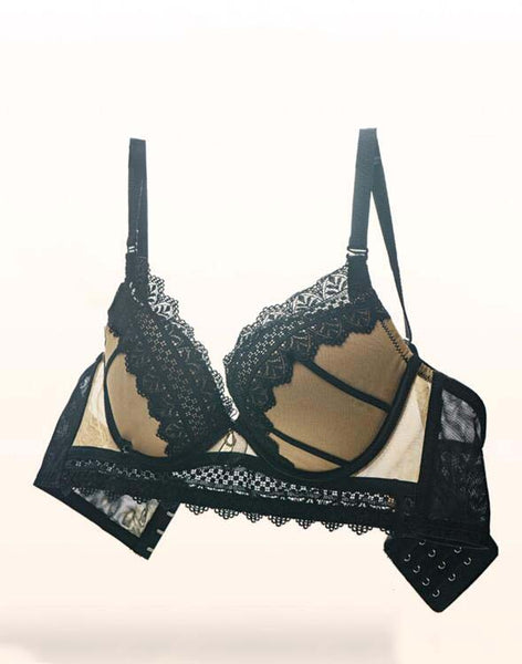 AERENEY Sexy Lace Soft Support Bra Set
