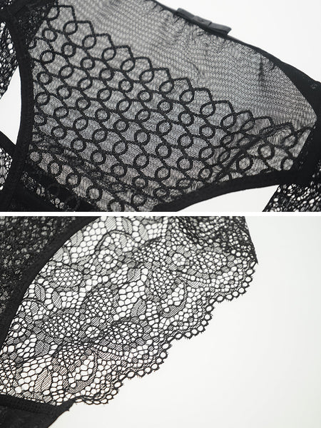 AERENEY sexy lace pure cotton crotch pants