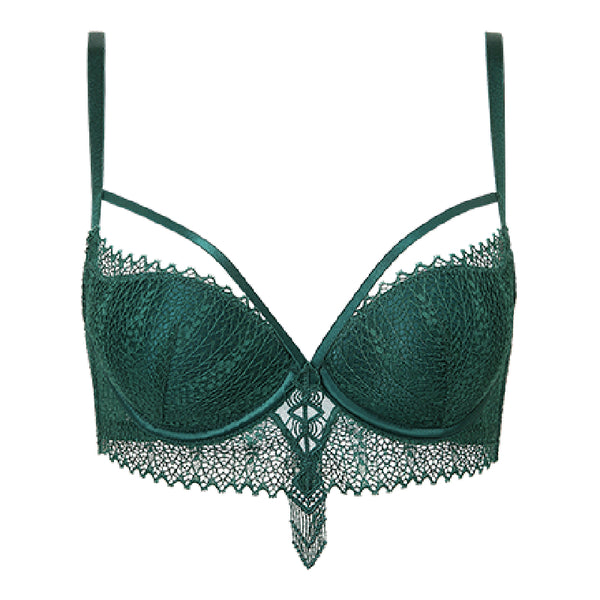 AERENEY Sexy Lace Anti-sagging Deep V Strap Petite Bra