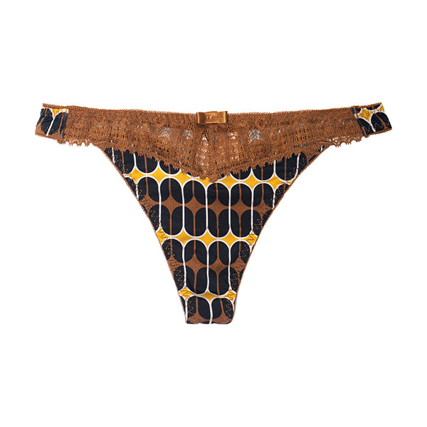 AERENEY sexy strapless thin flat corner pants