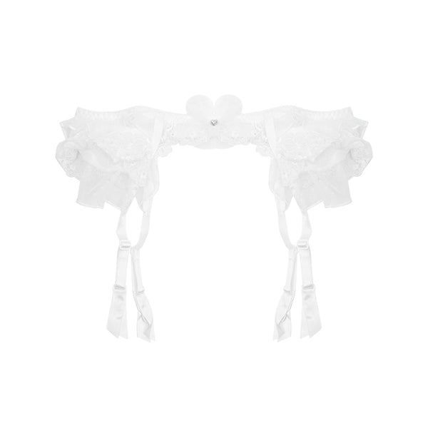 White thin and sexy lace panties