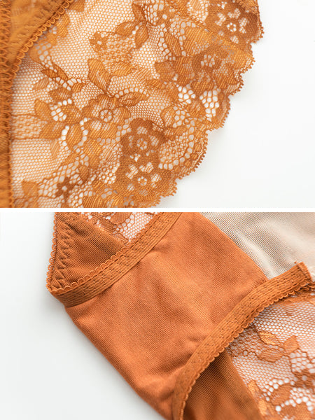 AERENEY sexy lace pure cotton modal bottom flat angle underwear