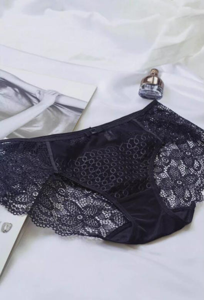 AERENEY sexy lace pure cotton crotch pants