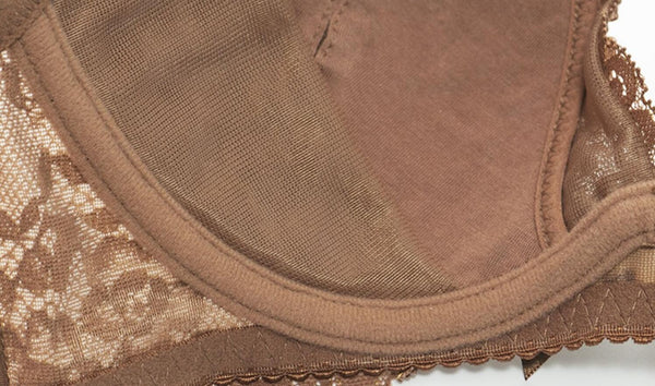 Spring and Autumn Shell Sexy Lace Leopard Print Bra Set Anti-sagging Bra