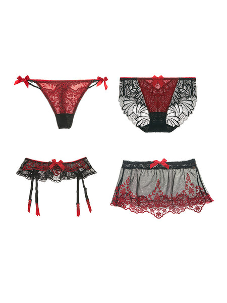 AERENEY Sexy Lace Breathable Flat Corner Pants