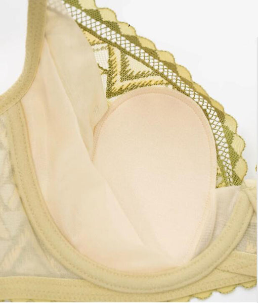 AERENEY Petite Sexy Ultra-Thin Lace Bra Set