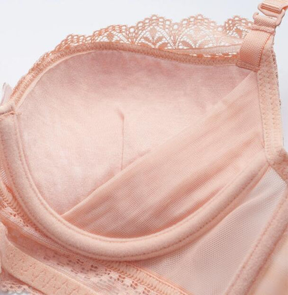 AERENEY Sexy Lace Soft Support Bra Set
