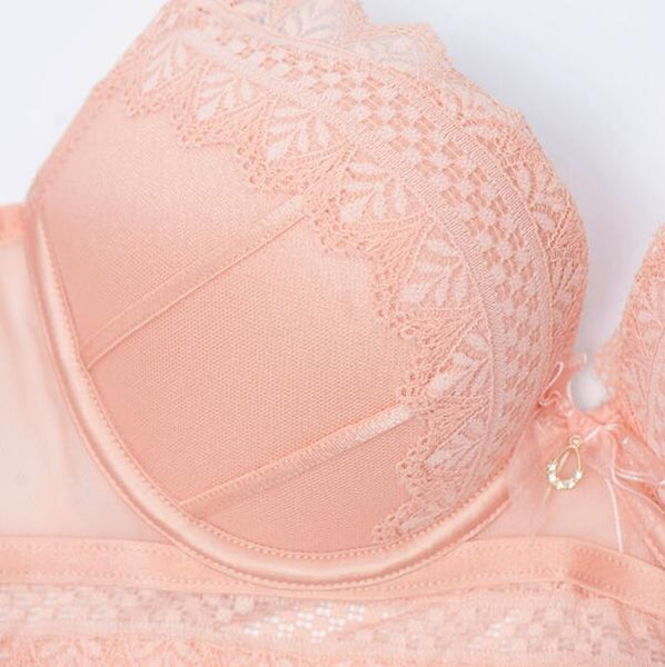 AERENEY Sexy Lace Soft Support Bra Set