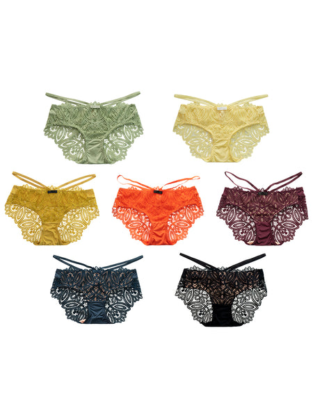 AERENEY Sexy Lace Strap Thin Comfortable and Breathable Flat Corner Pants