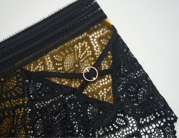 AERENEY Sexy Daisy Lace Underpants