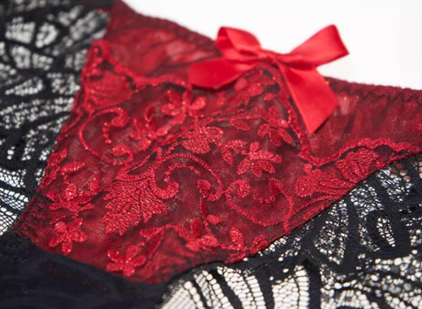 AERENEY Sexy Lace Breathable Flat Corner Pants