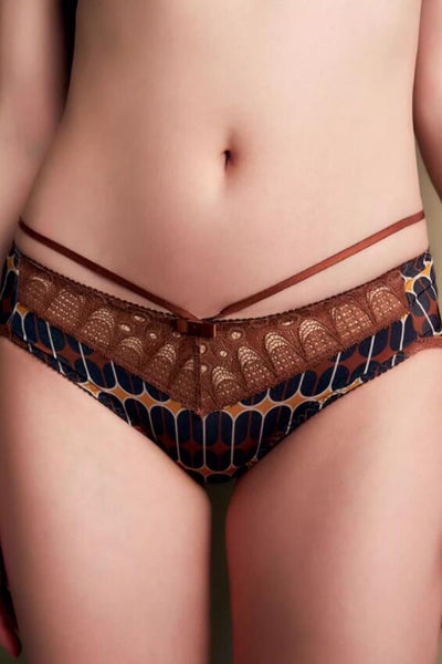 AERENEY sexy strapless thin flat corner pants