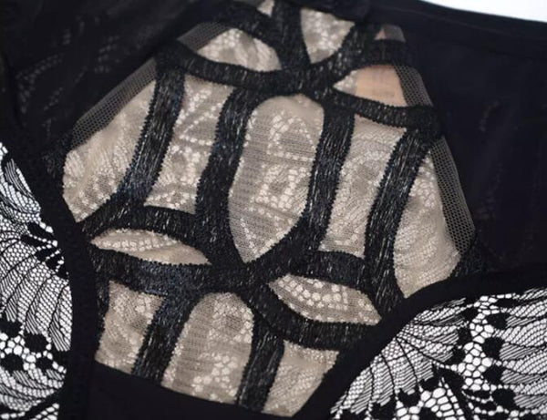 AERENEY sexy embroidered lace comfortable and breathable mesh underwear