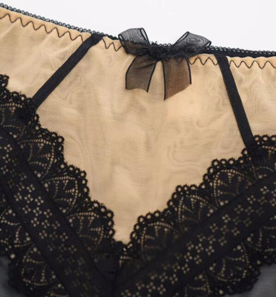AERENEY lace sexy mid low rise breathable underwear