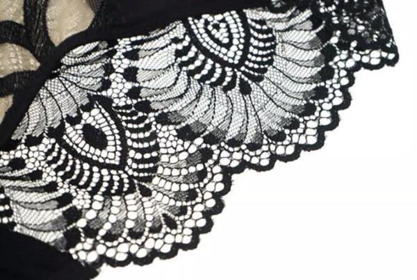 AERENEY sexy embroidered lace comfortable and breathable mesh underwear