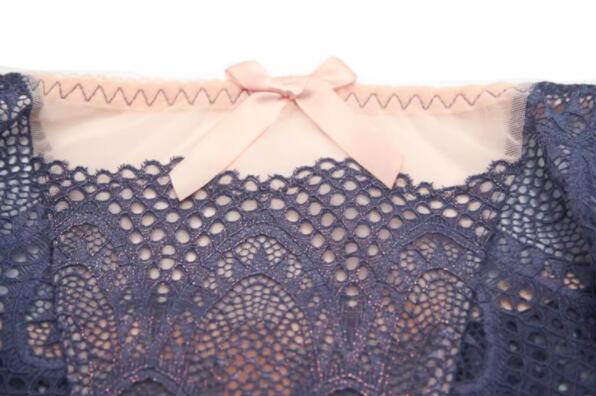 AERENEY Sexy Thin Pink Lace Comfortable Breathable Flat Corner Pants