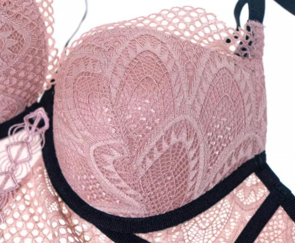 AERENEY Thin Petite Strap Lace Bra