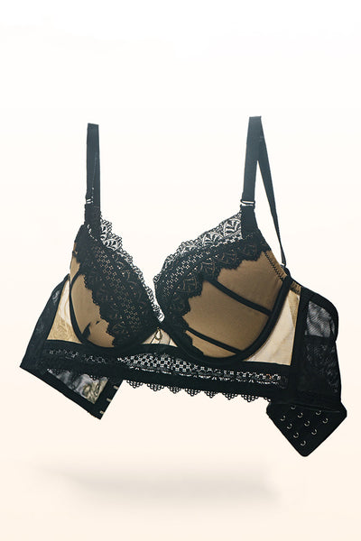 AERENEY Sexy Lace Soft Support Bra Set