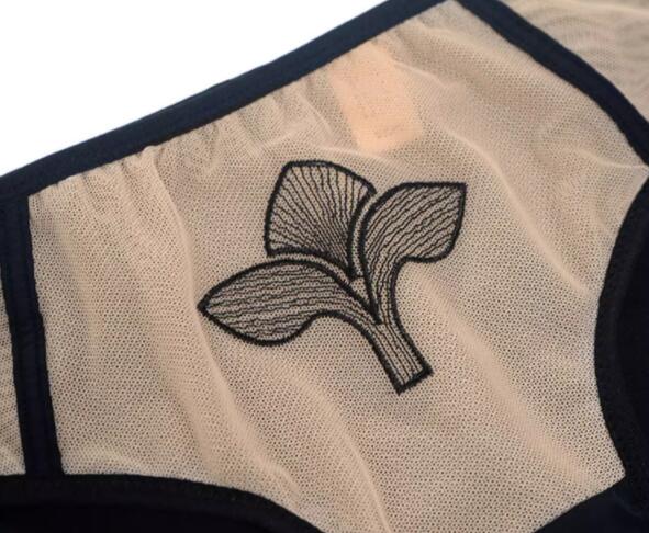 AERENEY Sexy Lace Thin Pure Cotton Bottom Trackless Flat Corner Pants